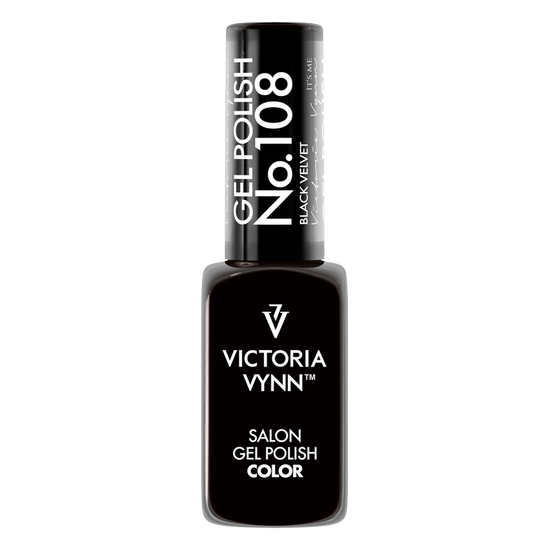 GEL POLISH 108 Black Velvet - VICTORIA VYNN
