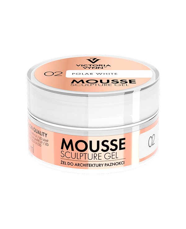 MOUSSE SCULPTURE GEL 02 Polar White 15ml - VICTORIA VYNN