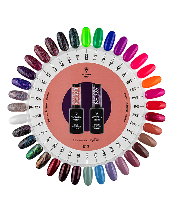 COLOR CHART 07 Gel Polish 323-358 - VICTORIA VYNN