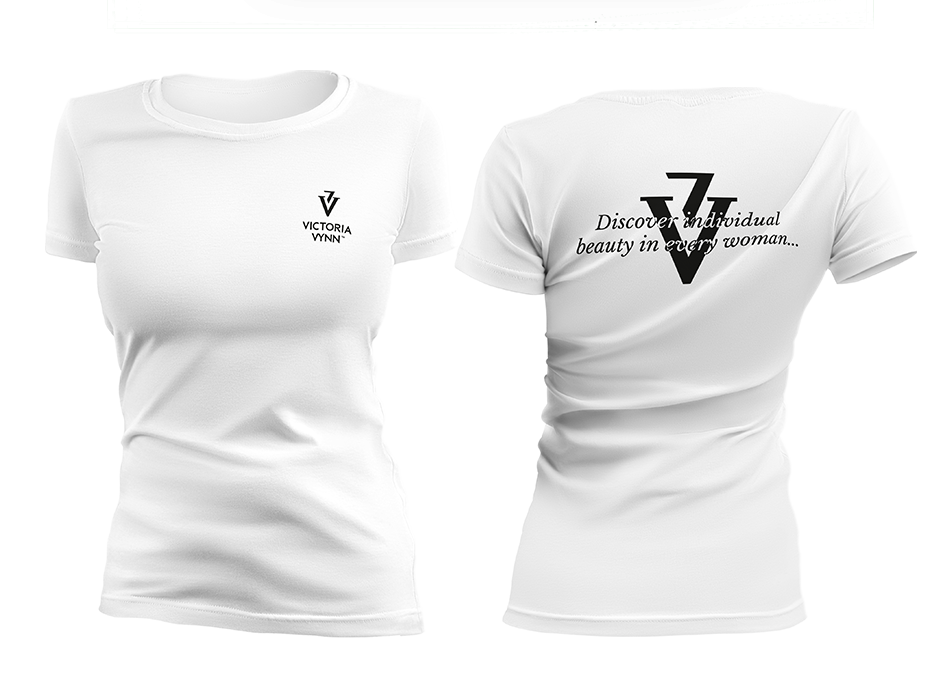 T-SHIRT biały VV XL - VICTORIA VYNN