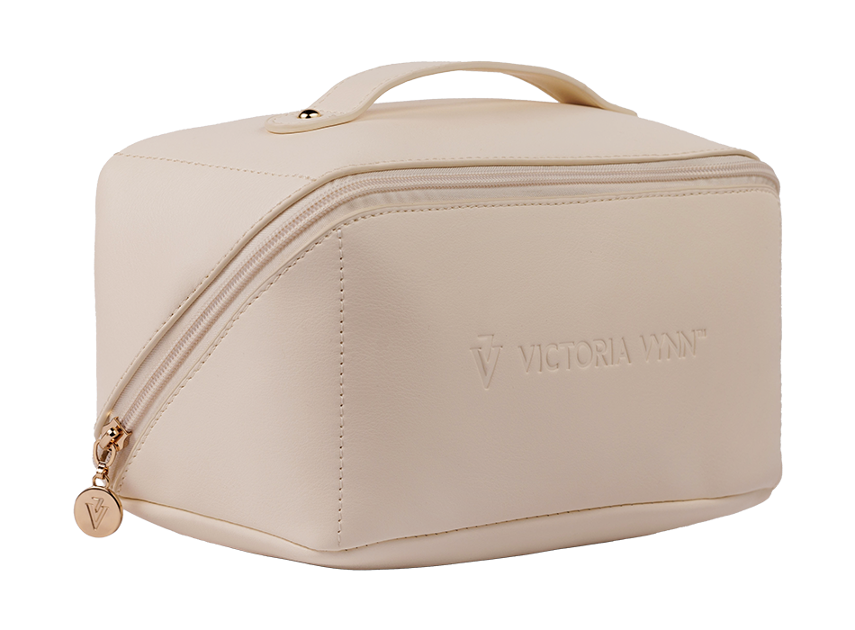 COSMETIC BAG, ecru - VICTORIA VYNN